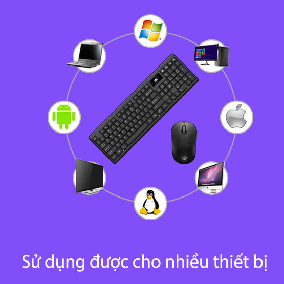 Combo bộ bàn phím và chuột không dây IK1600