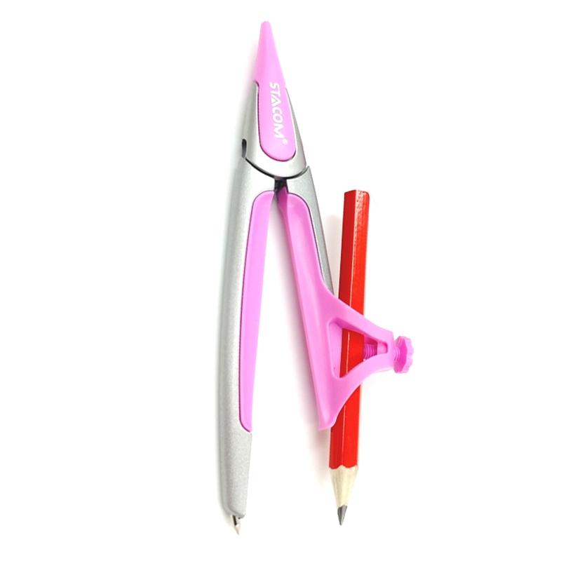 Compa Chì Gỗ Stacom CS104 - Màu Hồng