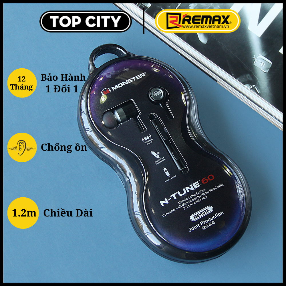 Tai nghe có dây nhét tai gaming chân 3.5mm - Âm thanh sống động - Hàng Chính Hãng Remax RM-598