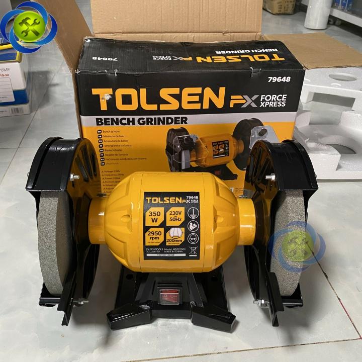 Máy mài để bàn 2 đá 350W TOLSEN 79648