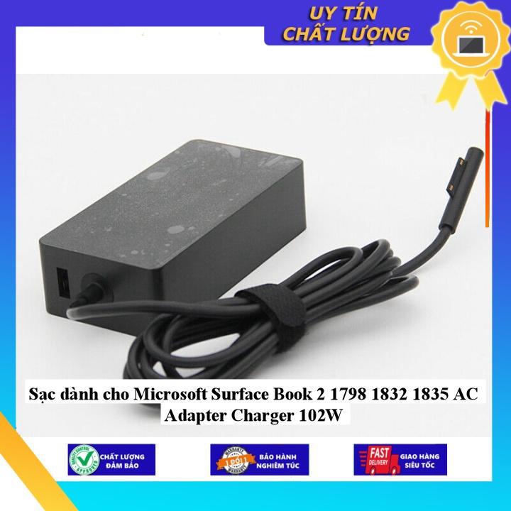 Sạc dùng cho Microsoft Surface Book 2 1798 1832 1835 AC Adapter Charger 102W - Hàng Nhập Khẩu New Seal