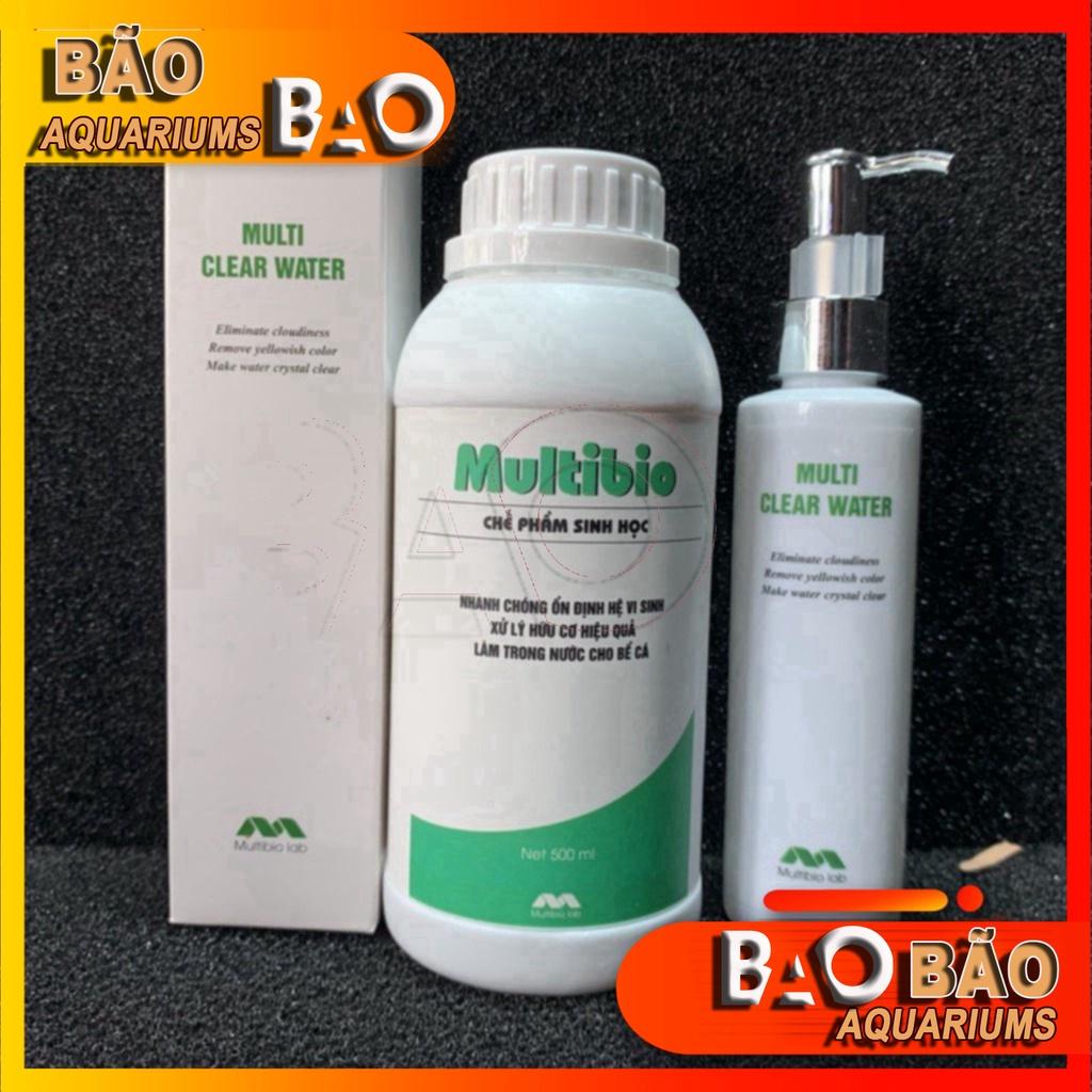 Vi Sinh Multi Bio + Clear Water - Làm Trong Nước Nhanh Chóng Cho Bể Cá Cảnh, Thuỷ Sinh