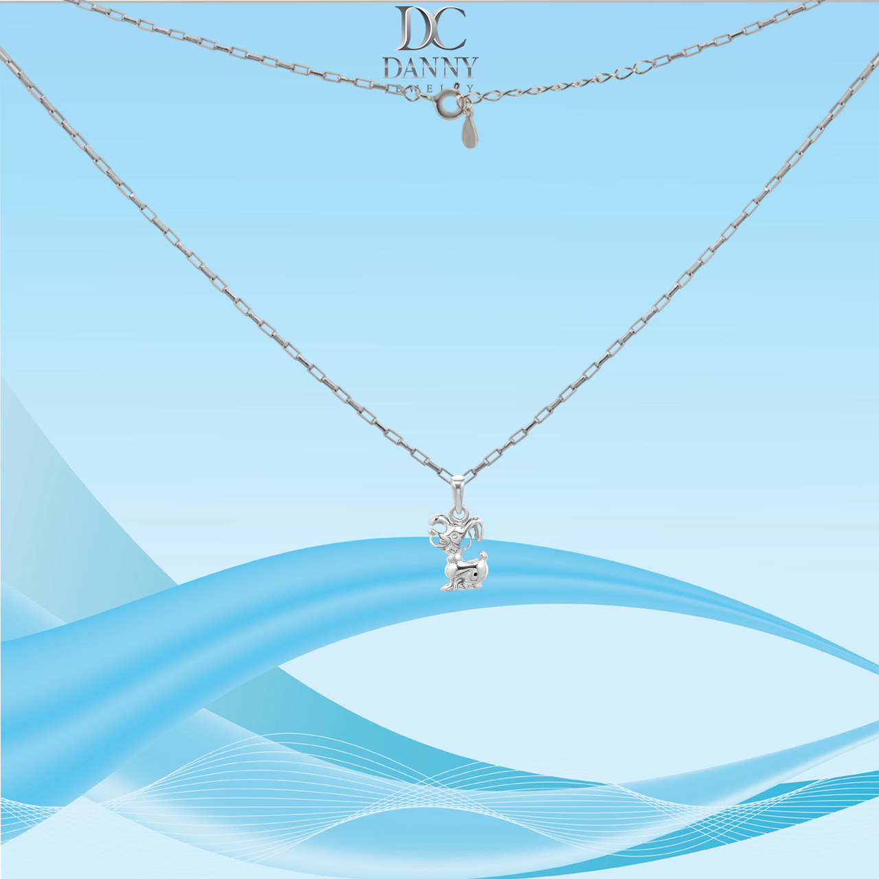 Dây Chuyền Có Mặt Danny Jewelry Bạc 925 Xi Rhodium Hình Cún Con DM056