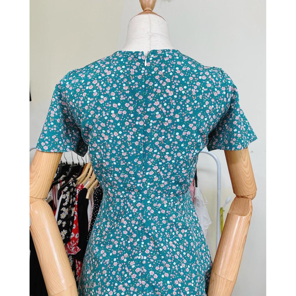 Đầm công sở bigsize hoa nhí Laluas