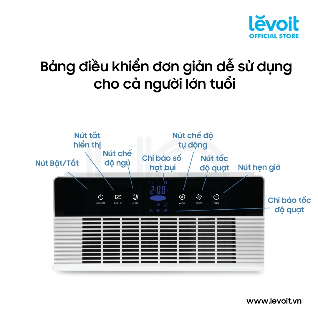 Máy Lọc Không Khí Levoit LV-PUR131-RAM - Hàng Chính Hãng