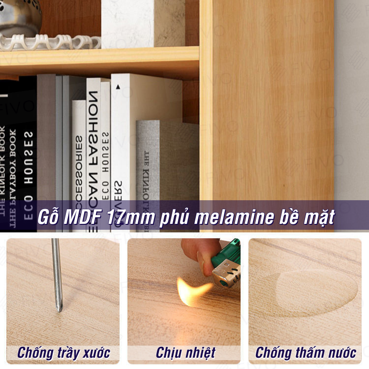 Bàn Làm Việc Gỗ FIVO FD01 (120 x 60 x 75cm) Lắp Ráp Dễ Dàng, Tiện Dụng - Hàng Chính Hãng