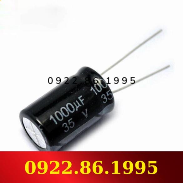 Tụ Điện Điện Phân Nhôm 35V Cái/lốc Uf Tần Số Cao Trở Kháng/Esr Thấp 10 1000 35v1000uf Kích Thước 10*20 1000Uf 20%