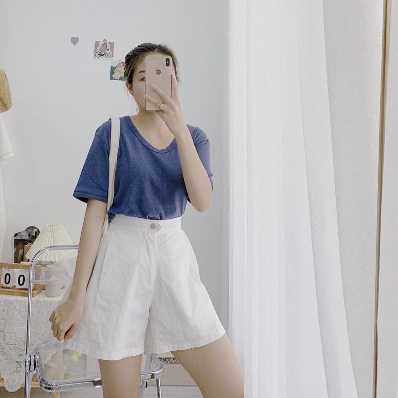 Áo phông giấy cổ tim