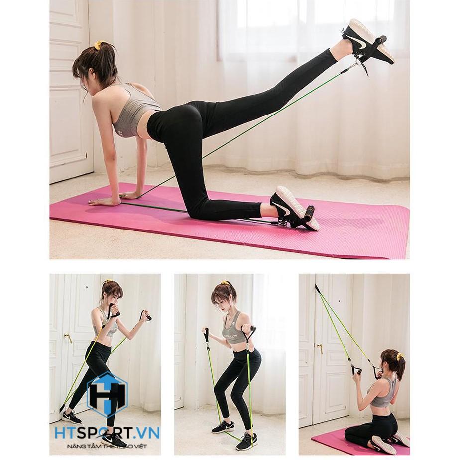 Dây Ngũ Sắc Tập Gym, Bộ 5 Dây Ngũ Sắc Kháng Lực Tập Full Body, Dụng Cụ Tập Gym Tại Nhà Đa Năng