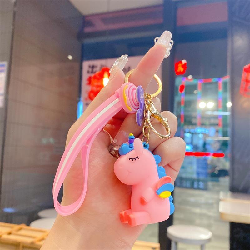 Móc khóa kỳ lân unicorn cao cấp đẹp cute hình thú dễ thương phụ kiện túi xách MK1 - Rockcow