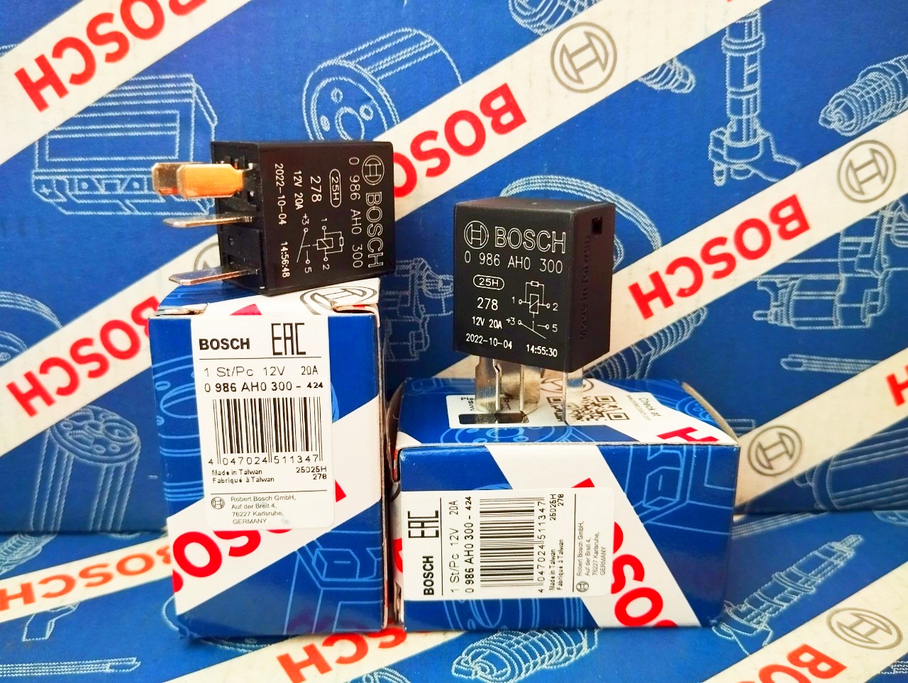 Relay Rờ le Mini Bosch 4 Chân 12V 20A - Relay 300