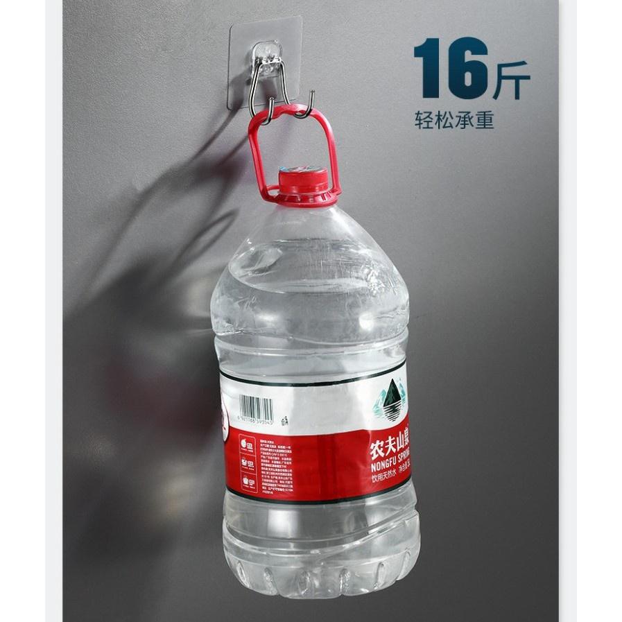 Móc Dán Tường Inox 304, Móc Đôi Treo Đồ Nhà Tắm, Phòng Bếp Siêu Dính Chịu Lực 10kg