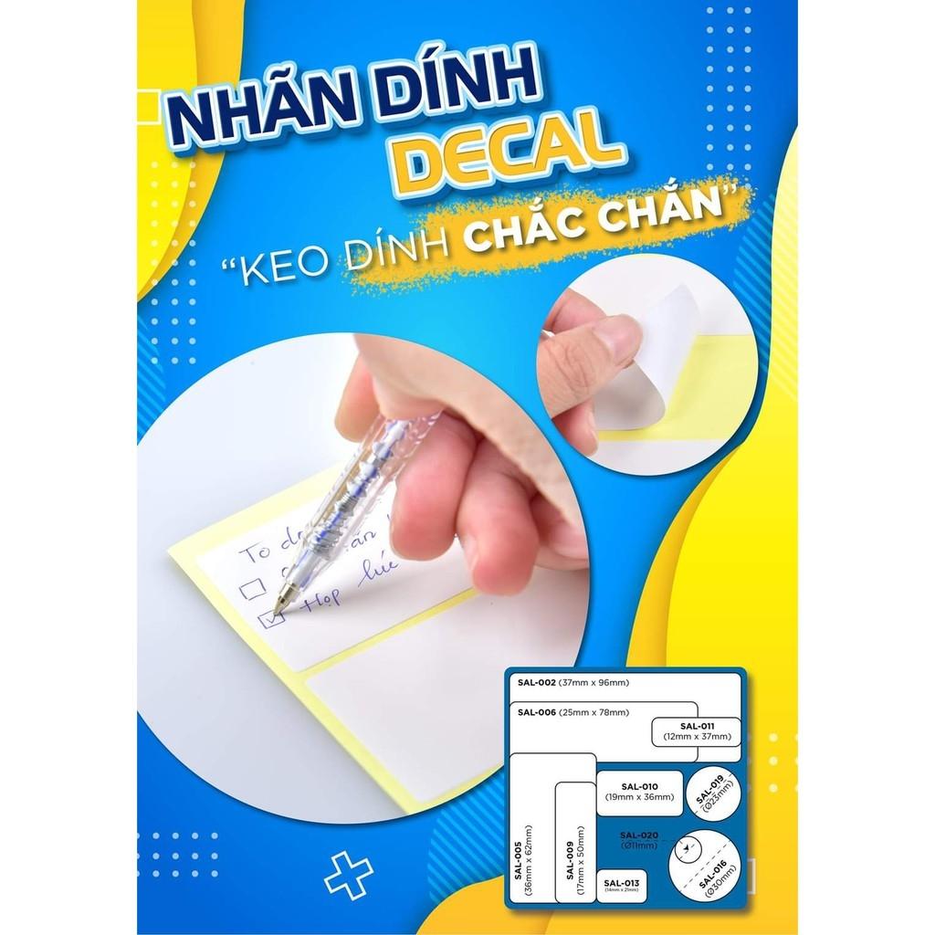 Bộ 2 Nhãn Dính Decal SAL-010