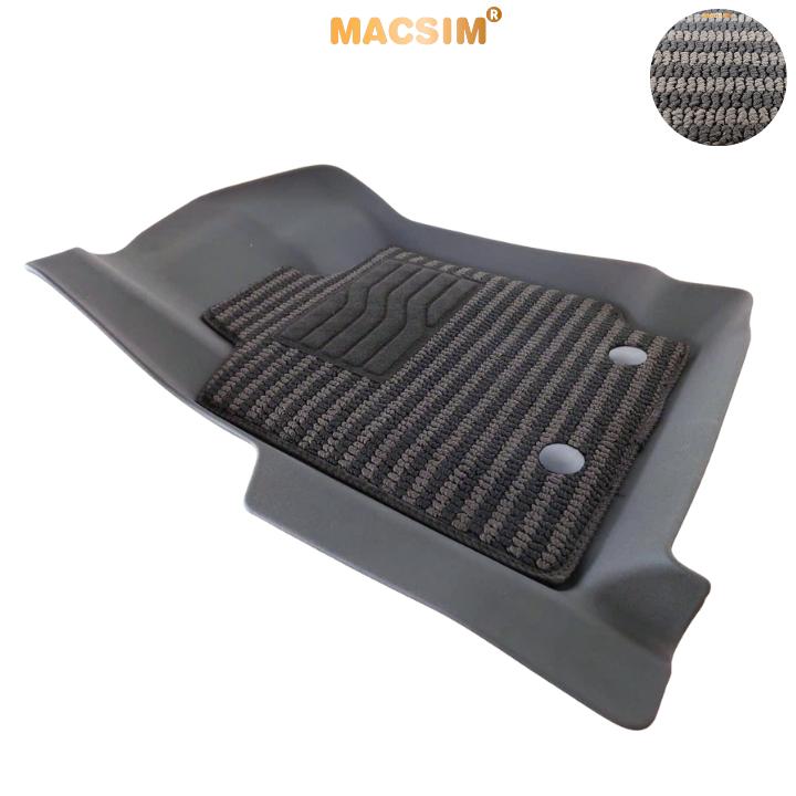 Thảm Lót Sàn 2 Lớp TPE Macsim Ranger 2023+ Chuẩn Form, Bền, Không Mùi (sd3 xám đen ct)