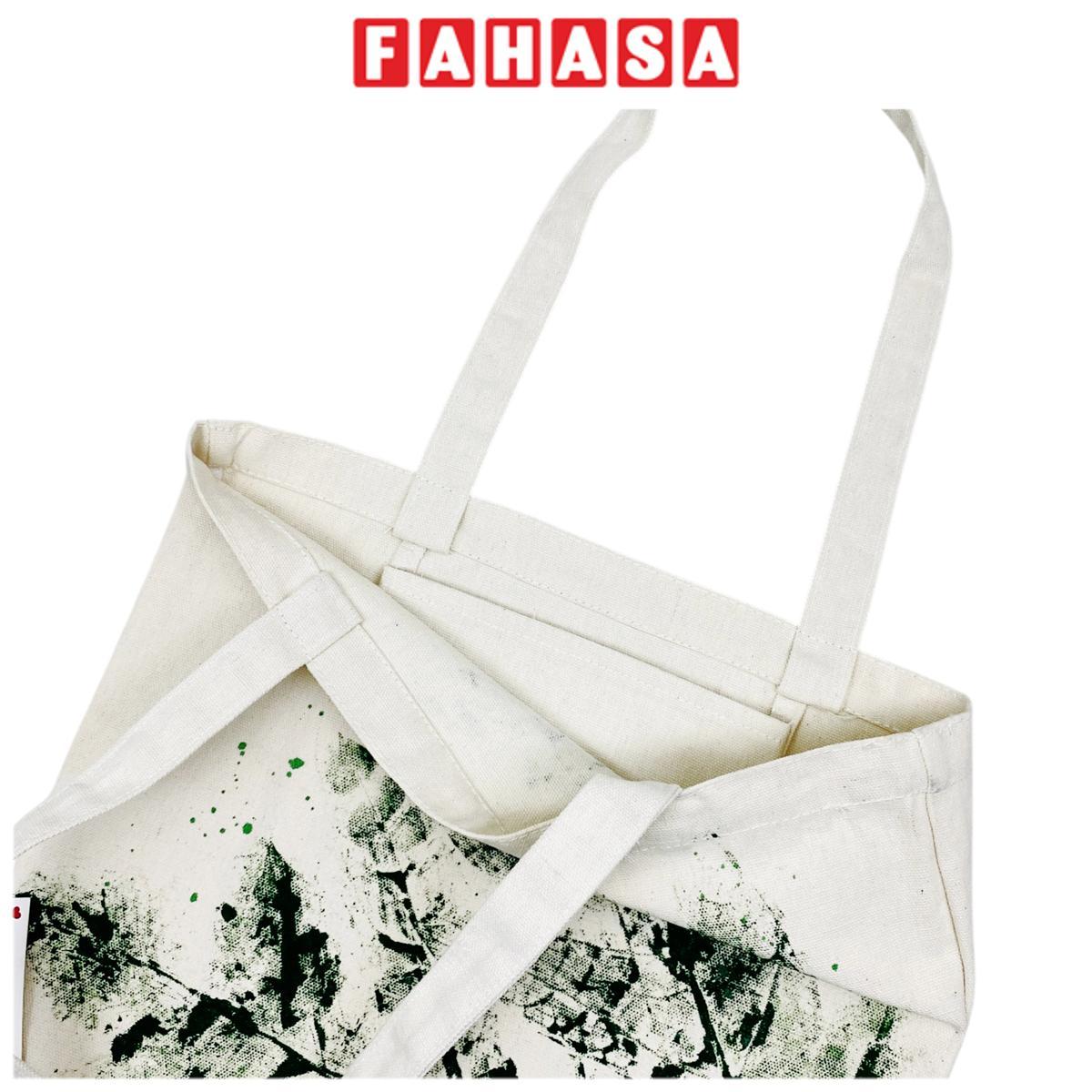 Túi Tote Đủ Đầy In Lá Tươi - Size M - Saigon ZeroWaste (Họa Tiết Lá Ngẫu Nhiên)