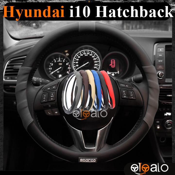 Bọc vô lăng da PU dành cho xe Hyundai Grand i10 Hatchback cao cấp SPAR - OTOALO