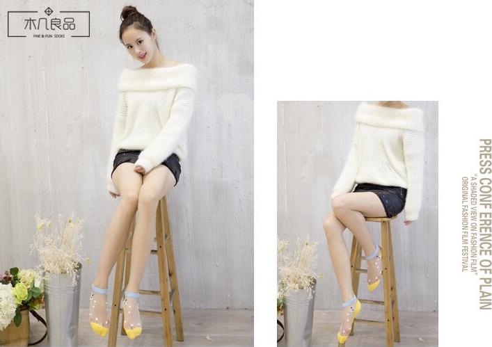 Set 5 Đôi Tất Vớ Nữ Mặt Lưới Xinh Xắn, thoáng chân