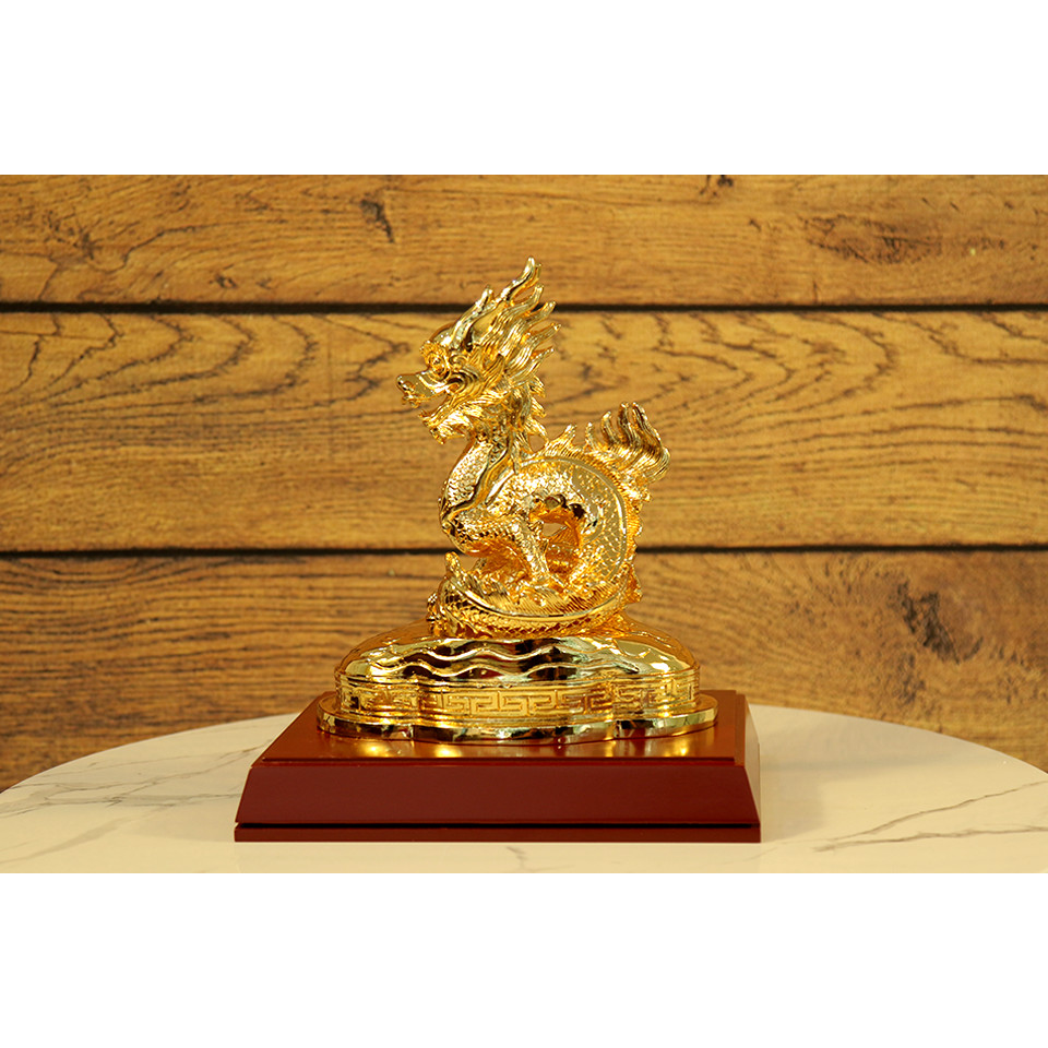 Tượng Rồng phong thủy mạ vàng 24k