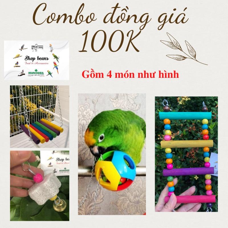 Combo đồng giá 100k đồ chơi cho vẹt