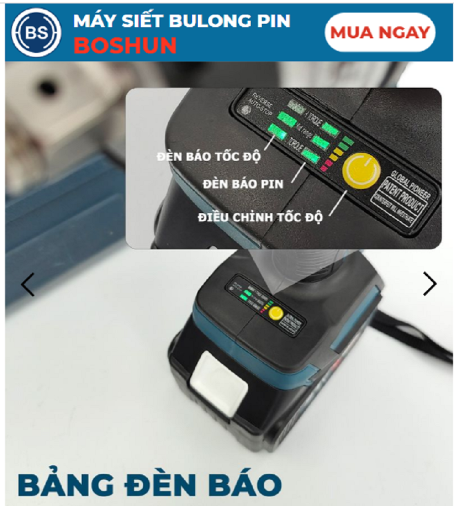 Máy Bắt Vít Pin Cầm Tay BOSHUN 21V 330N.m, Pin 10 Cell - Động Cơ Không Chổi Than - 100% Lõi Đồng - Bảo Hành 12 Tháng