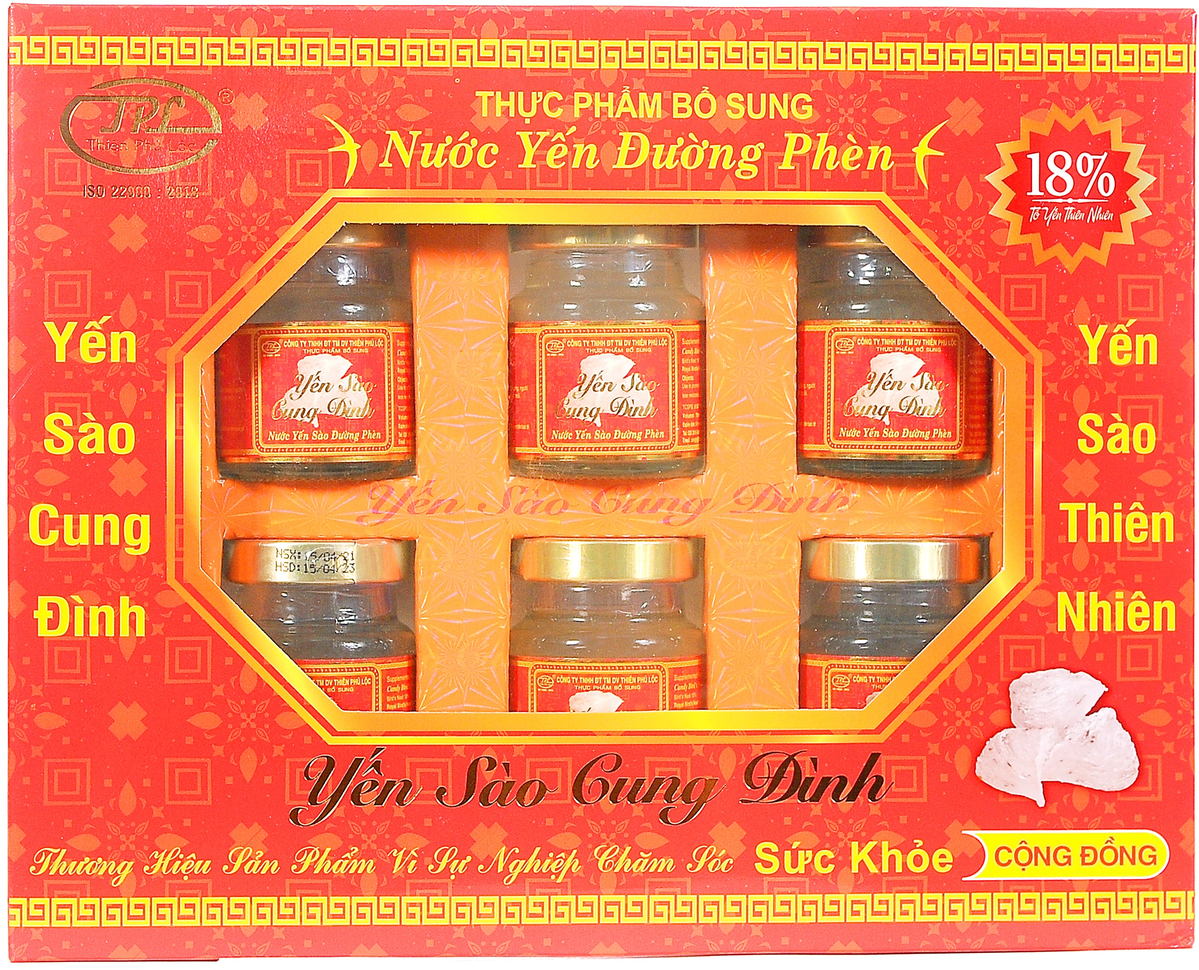 Nước yến sào Đường phèn - 18% Tổ Yến ( Thực phẩm bổ sung dinh dưỡng )