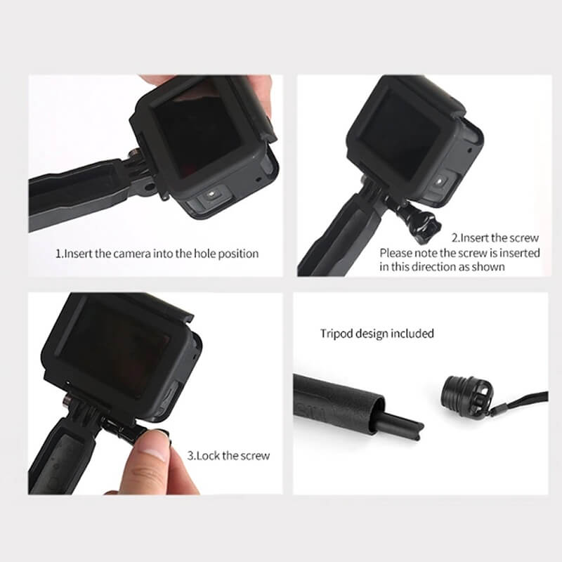 GẬY 3 KHỚP DÀNH CHO GOPRO VÀ ACTION CAM TELESIN V2 - HÀNG NHẬP KHẨU