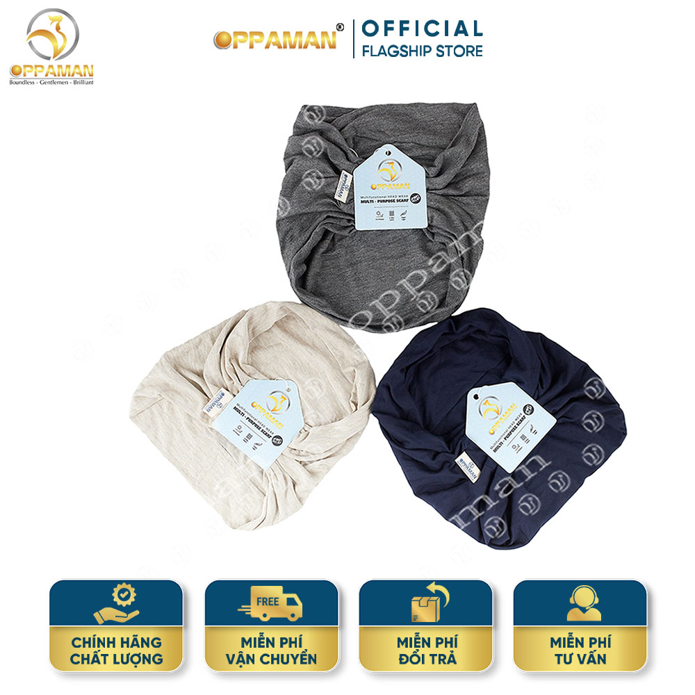 Khăn đa năng Oppaman co giãn tối đa cotton lạnh nhiều công dụng OKDN1- 3 Màu