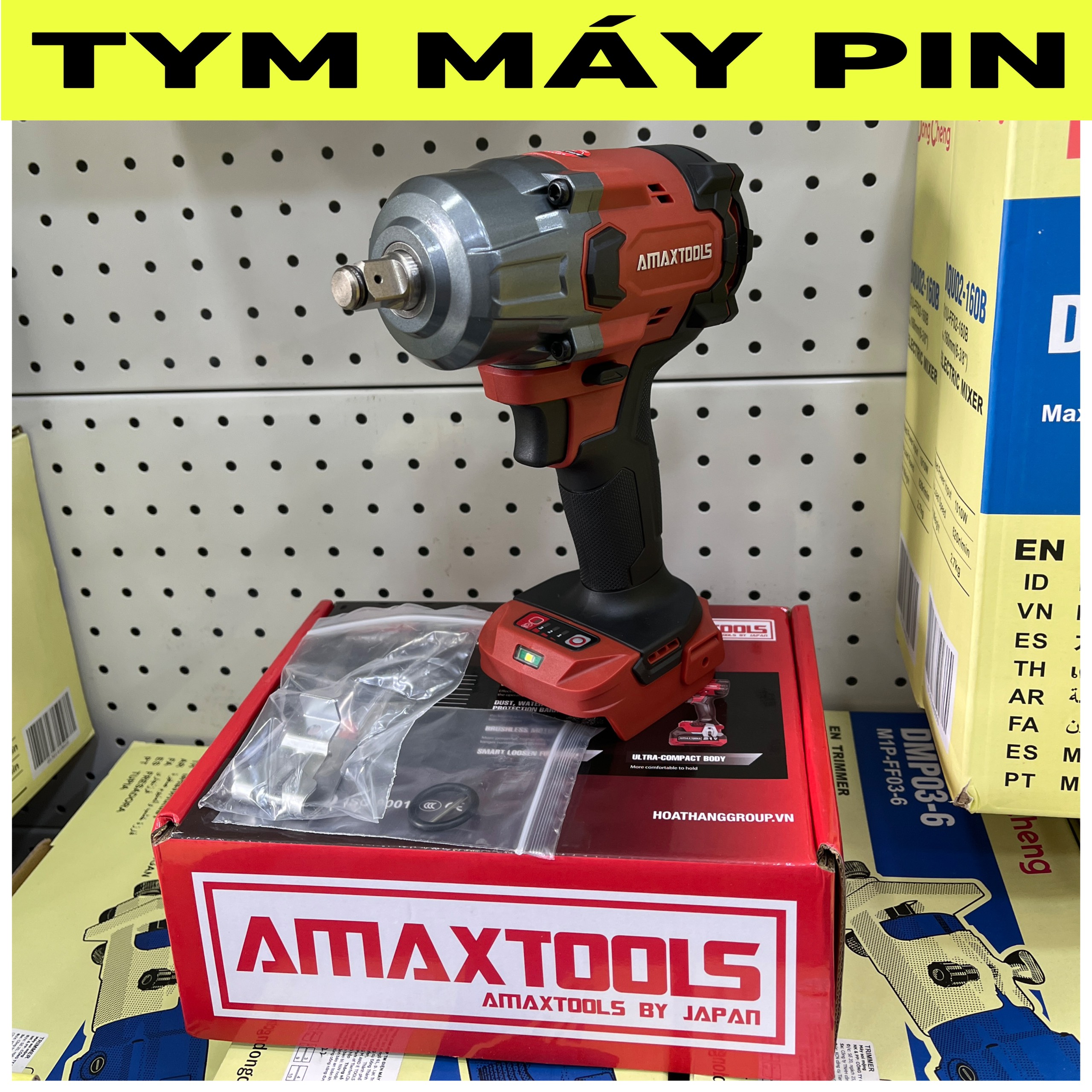 Thân Máy siết bulong pin 21V Amaxtools ABL85012SM 850N.m –chưa pin sạc