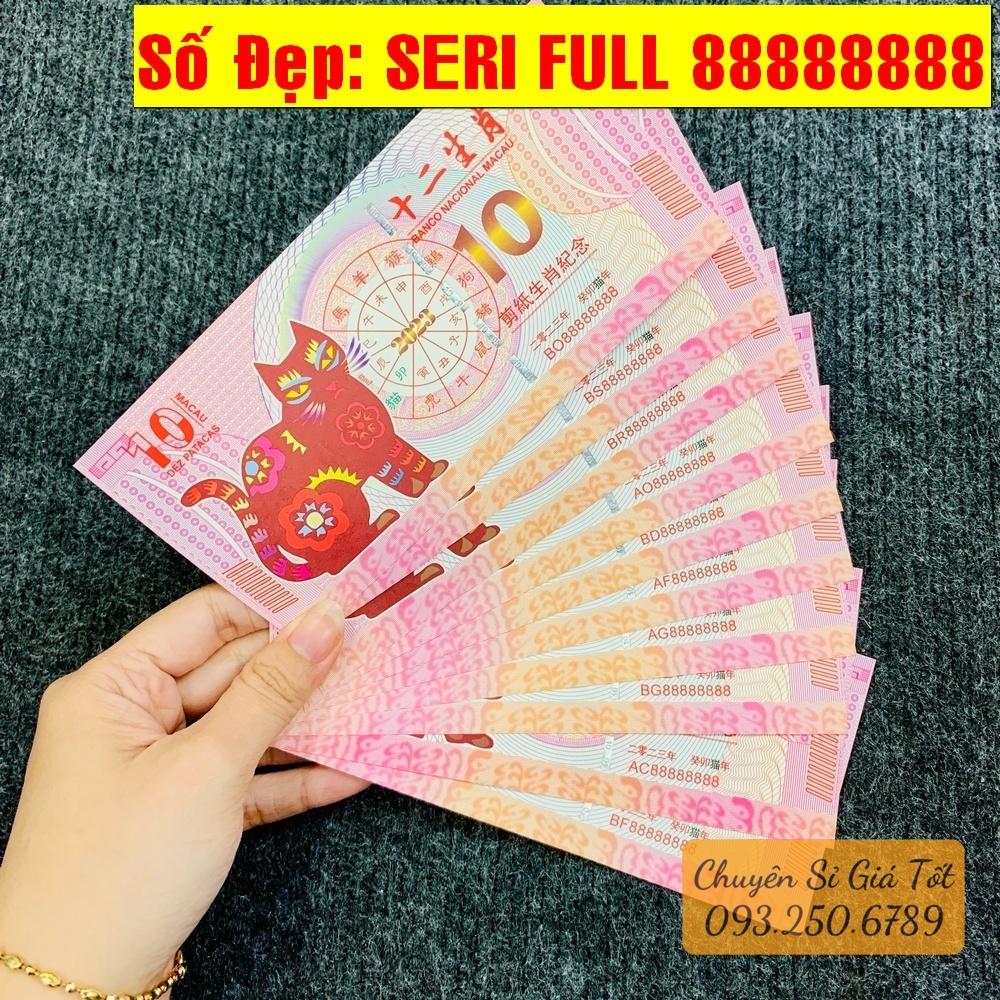 (combo 50) Tờ tiền con Mèo Macao mệnh giá 10 độc đáo , tặng kèm bao lì xì