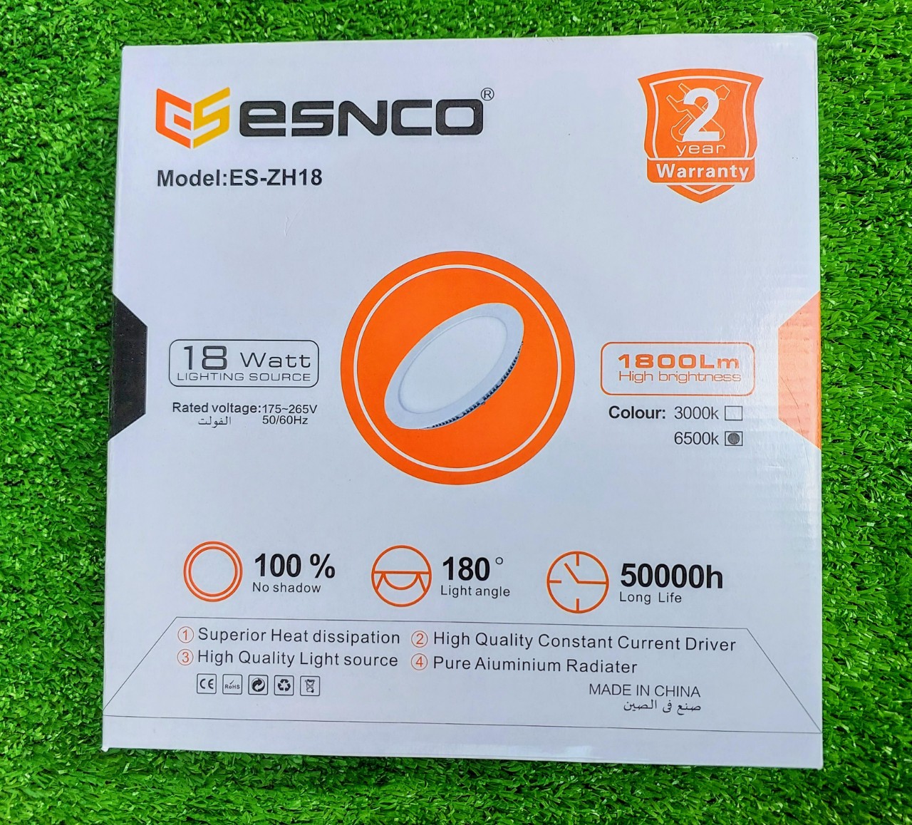 Đèn Led Dowlight Âm Trần Tròn ESNCO 18W Siêu Mỏng Ánh Sáng Trắng 6500K