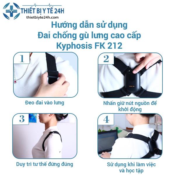 Đai chống gù lưng Kyphosis, Đai Nhắc Nhở Ngồi Đúng Tư Thế FK-212