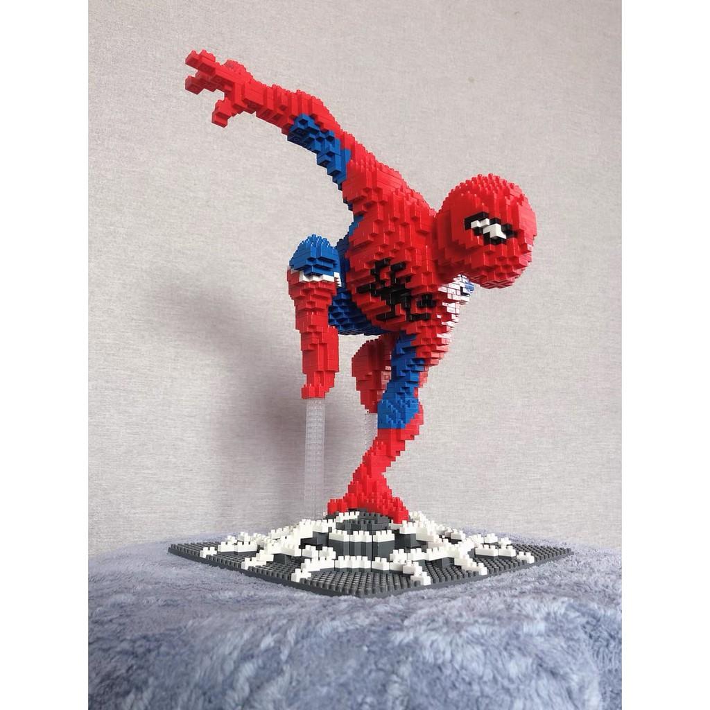 Mô hình diy lắp ghép đồ chơi xếp hình lắp ráp mèo máy siêu to mảnh ghép nano block decor trang trí