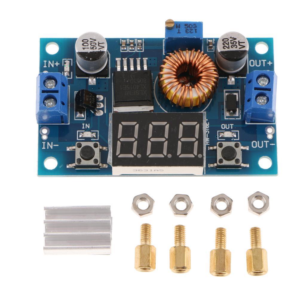 5A 75W DC To DC Set Down Volt Constant Volt Converter With LED Display Voltmeter