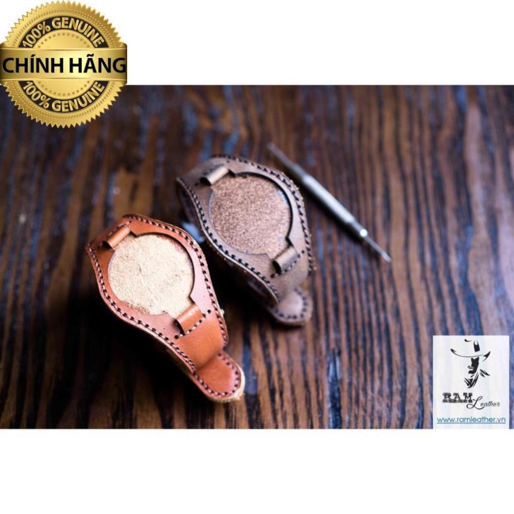 DÂY ĐỒNG HỒ QUÂN ĐỘI ĐỨC NÂU ĐỎ SIZE 10MM - RAM BUNDSTRAP - HÀNG CHÍNH HÃNG