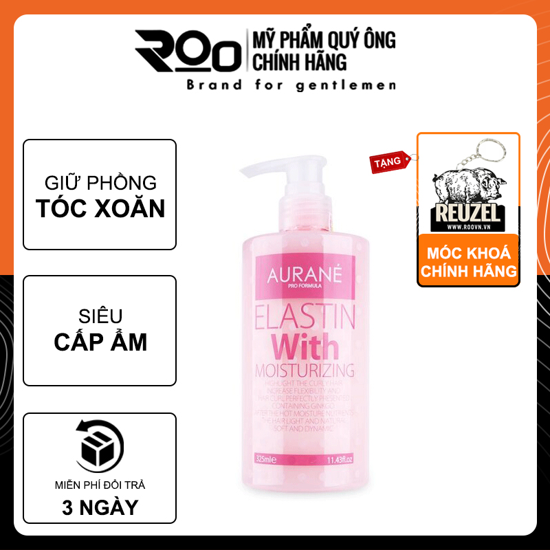 Gel Tạo Xoăn Tóc Aurane Elastin With Moisturizing Dưỡng Ẩm, Hư Tổn Do Uốn - Tặng móc khoá chính hãng