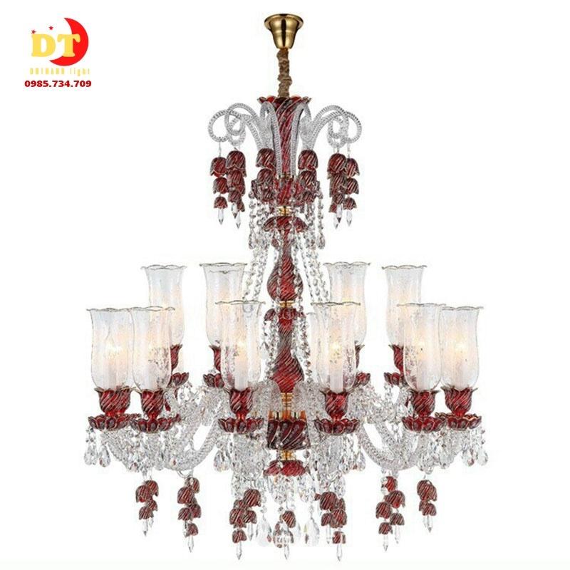 Đèn chùm phale phòng khách độc lạ 10tay hiện đại DQM