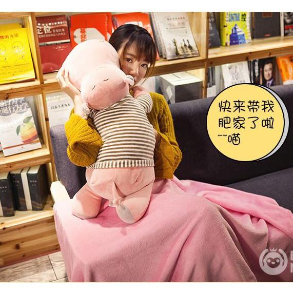 Bộ Chăn Gối Ngộ Nghĩnh Hà Mã FHC668