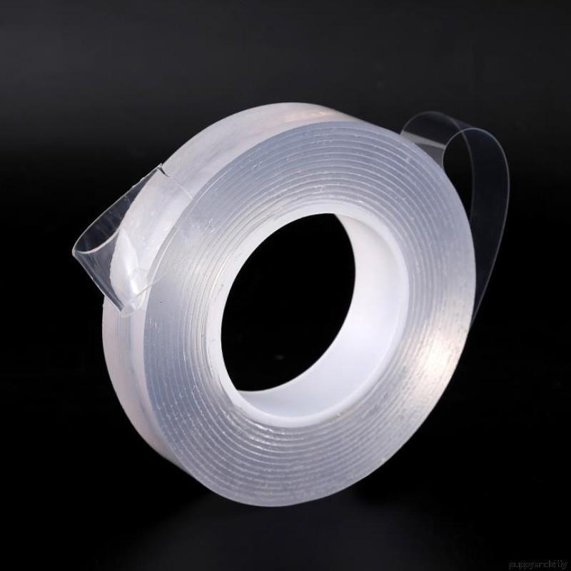 Băng keo 2 mặt kích thước 1m/3m trong suốt chất liệu Acrylic không thấm nước