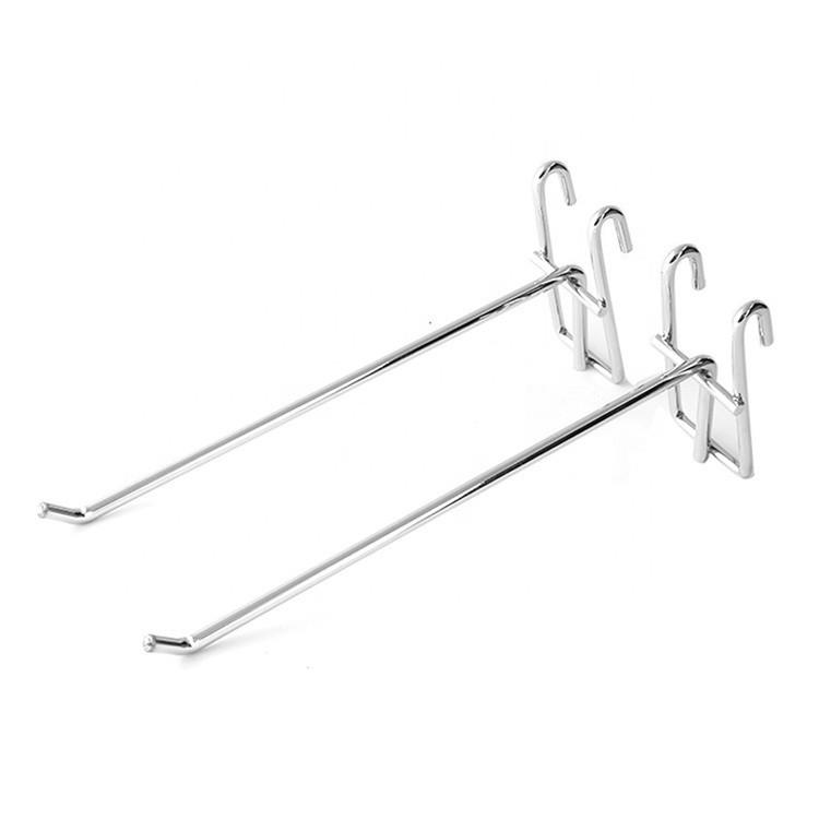 Bộ 10 móc inox cài lưới, tay cài lưới dùng cho tấm lưới treo đồ siêu thị, phụ kiện điện thoại, decor trang trí dài 25 cm