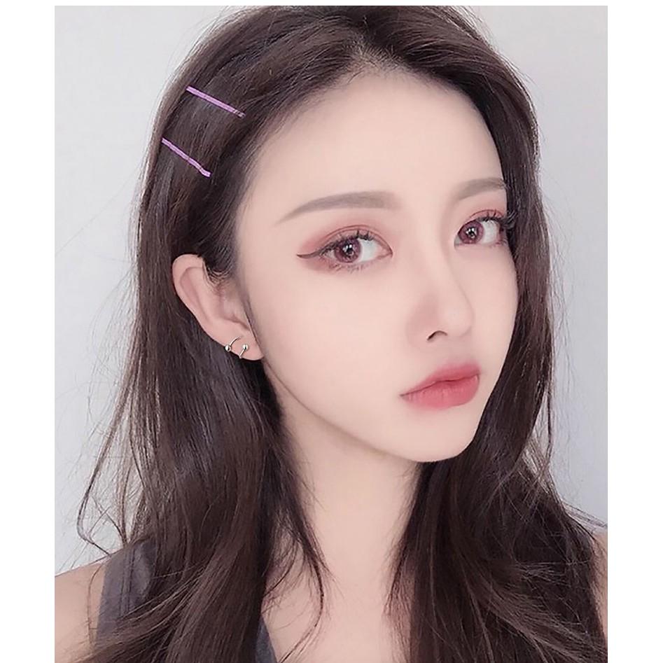 Khuyên tai bạc Ý s925 nút xoắn bị 2 đầu G6289 - AROCH Jewelry
