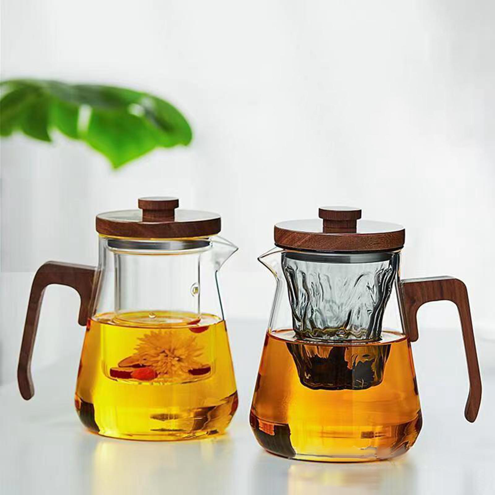 Portable Glass Tea Kettle Large Capacity for Table Household Kitchen