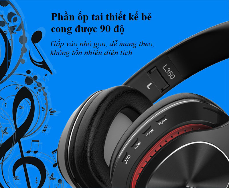 Tai Nghe Bluetooth L350 Âm Thanh Chân Thực, Chống Ồn Hiệu Quả