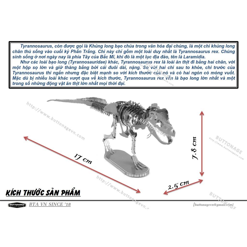 Mô Hình Lắp Ráp 3d Hóa Thạch Khủng Long Bạo Chúa Tyrannosaurus