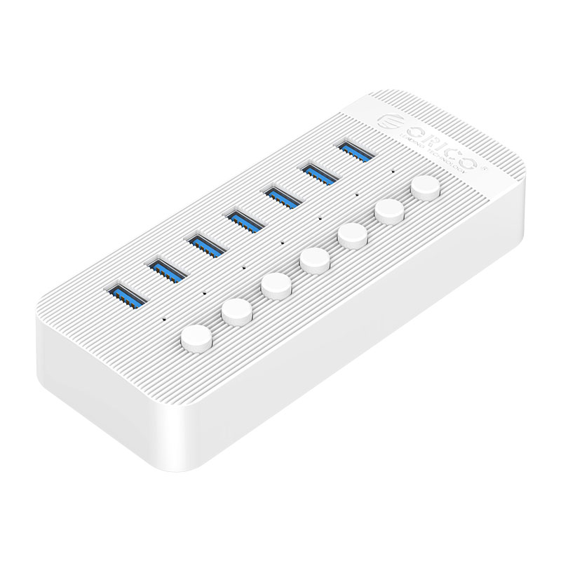 Bộ Chia USB HUB ORICO CT2U3-7AB 7 Cổng USB 3.0 Với Các Cổng Riêng Lẻ- Hàng Chính Hãng