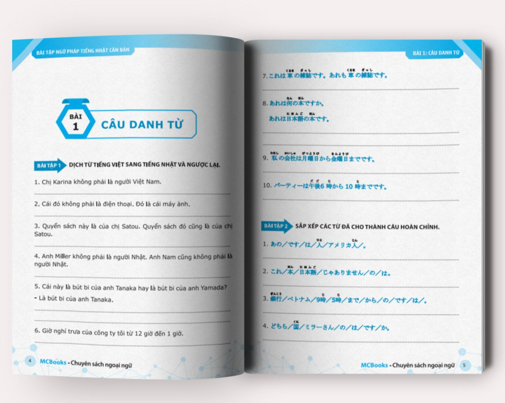 Bài Tập Ngữ Pháp Tiếng Nhật Căn Bản - Dành Cho Người Mới Bắt Đầu - Bản Quyền