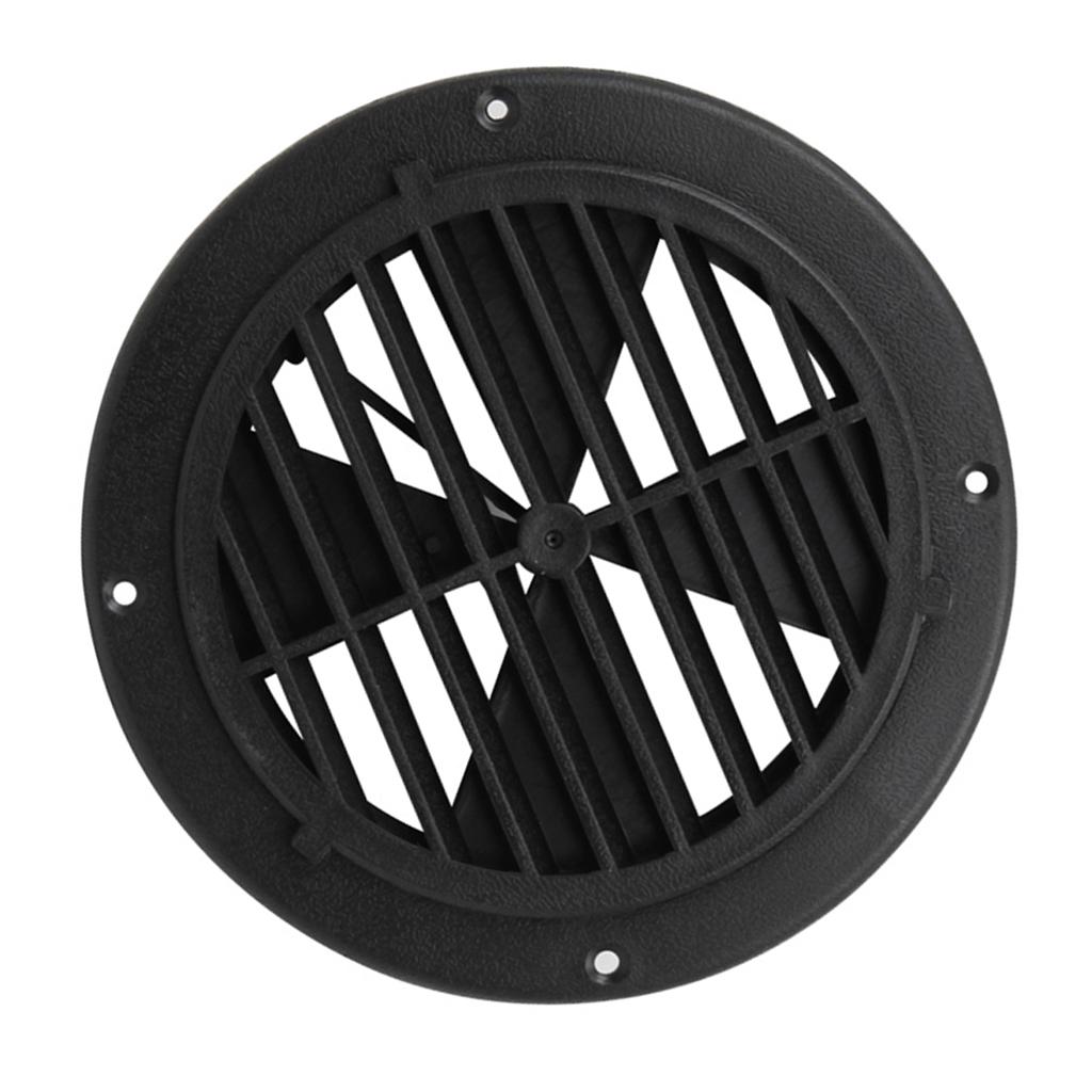 6.5" BLACK ROUND ABS PLASTIC VENT COVER Auto Boat Marine RV Trailer