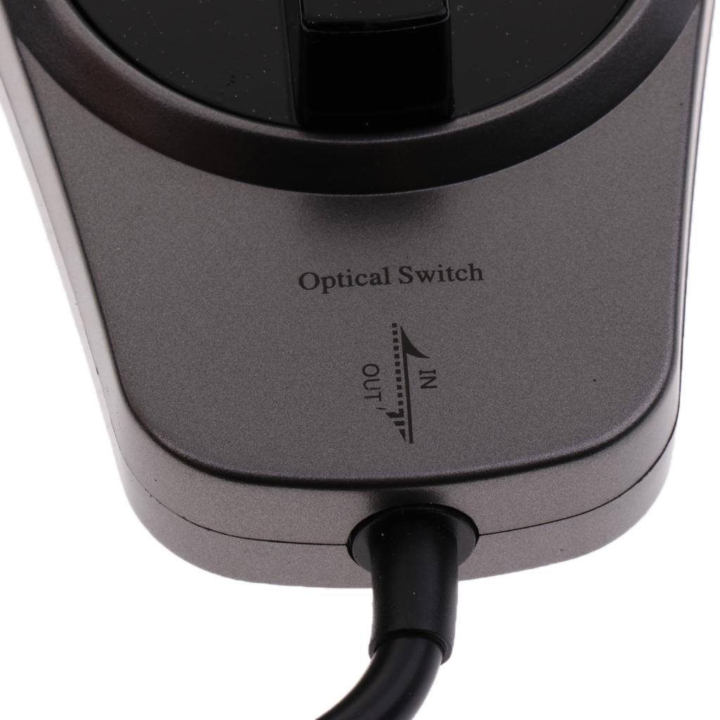 Optical TOSlink 3Way Splitter Selector Switcher Cable Wired Adapter For HDTV