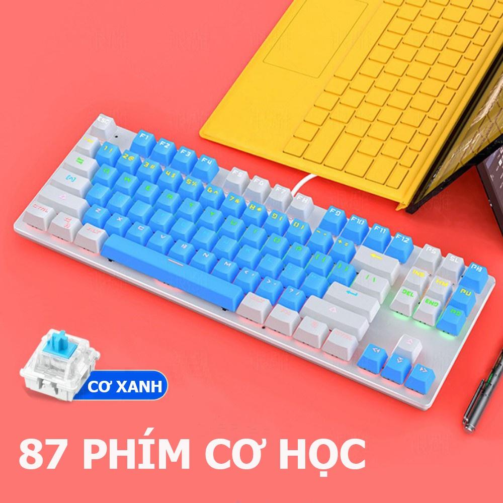 Bàn Phím Cơ Gaming VINETTEAM K400 Led RGB siêu đẹp 87 phím 10 Chế Độ Khác Nhau Chơi Game Dùng Văn Phòng Cực Đã Tương Thích Với Laptop PC Máy Tính Kiểu Dáng Gaming - Hàng Chính Hãng