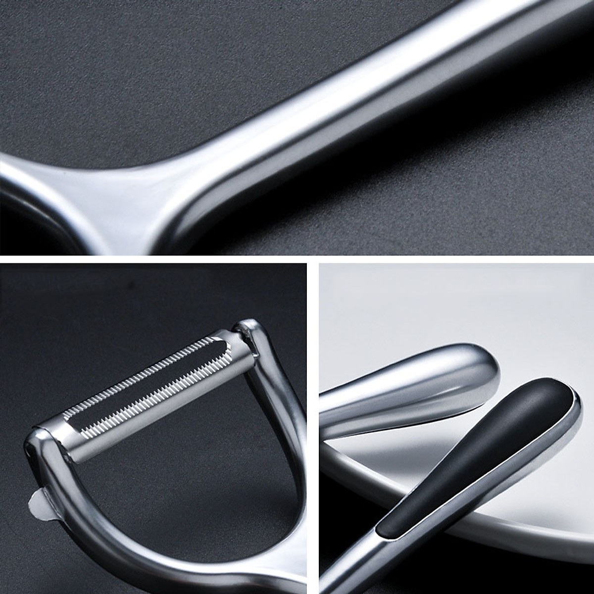 Dụng cụ gọt nạo vỏ trái cây, củ quả inox cao cấp