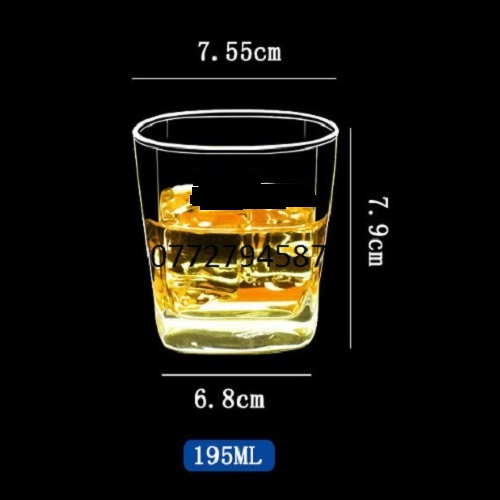 Ly Thủy Tinh Plaza Rock 195ml | B11007 ; 295ml | B11010 ; Nhập Khẩu Thái Lan